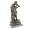 Image 6 : Judas With Lion Jesus Crucifix Religious bronze Sculpture on marble base