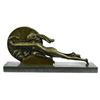 Image 1 : Bronze Sculpture on marble base Statue