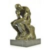 Image 5 : The Thinker Bronze Sculpture on marble base