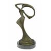 Image 7 : Abstract Dancer Bronze Sculpture on marble base Figure