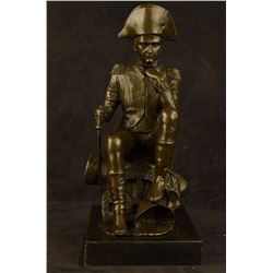 Napoleon Bonaparte Bronze Statue on marble base sculpture