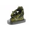 Image 7 : Mother Bear and Cub Bronze Sculpture on marble base Figure