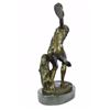 Image 5 : Bronze Sculpture Of Discus Thrower Discobolos Myron Figurine on marble base