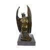 Image 6 : Bronze Statue on marble base Lucifer Demon Fallen Angel Satan sculpture