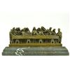 Image 10 : Bronze Famous Religious The Last Supper Sculpture on Marble Base Figurine