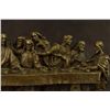 Image 3 : Bronze Famous Religious The Last Supper Sculpture on Marble Base Figurine