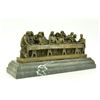 Image 6 : Bronze Famous Religious The Last Supper Sculpture on Marble Base Figurine