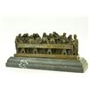 Image 9 : Bronze Famous Religious The Last Supper Sculpture on Marble Base Figurine