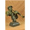 Image 4 : Hot Cast Decor Figure Clarinet Player Bronze Sculpture on marble base