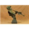Image 5 : Hot Cast Decor Figure Clarinet Player Bronze Sculpture on marble base