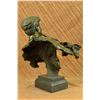 Image 6 : Hot Cast Decor Figure Clarinet Player Bronze Sculpture on marble base