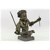 Image 3 : Amazing Lost Cast Bronze Drum Set Figurine on Marble base Statue