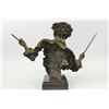 Image 4 : Amazing Lost Cast Bronze Drum Set Figurine on Marble base Statue