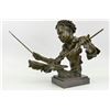 Image 5 : Amazing Lost Cast Bronze Drum Set Figurine on Marble base Statue