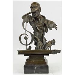 Isaac Hayes Singer Songwriter Bronze Sculpture on marble base Statue