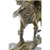 Image 4 : Native American Indian Warrior Bronze on Marble base Sculpture