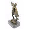 Image 6 : Native American Indian Warrior Bronze on Marble base Sculpture