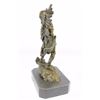Image 9 : Native American Indian Warrior Bronze on Marble base Sculpture
