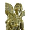 Image 3 : Charming Angel Standing On Rock Bronze on Marble base Sculpture