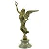 Image 4 : Charming Angel Standing On Rock Bronze on Marble base Sculpture