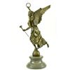 Image 5 : Charming Angel Standing On Rock Bronze on Marble base Sculpture