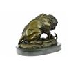 Image 6 : Snake And Lion Bronze Sculpture on marble base Statue