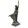 Image 6 : Elegant Dancer In Arabesque Art Deco Bronze Sculpture on marble base