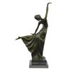Image 7 : Elegant Dancer In Arabesque Art Deco Bronze Sculpture on marble base