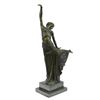 Image 9 : Elegant Dancer In Arabesque Art Deco Bronze Sculpture on marble base