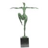 Image 10 : Contemporary Bronze Sculpture Abstract on marble base Figurative Female