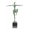 Image 7 : Contemporary Bronze Sculpture Abstract on marble base Figurative Female