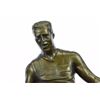 Image 4 : Muscular Rugby Player Bronze Sculpture on Marble base
