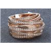 Image 3 : 14K ROSE GOLD DIAMOND RING:14.83 GRAMS/DIAMOND:1.35CT/#R8011