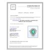 Image 3 : 14K WHITE GOLD RING 5.51GRAM DIAMOND 0.64CT EMERALD 1.60CT PEAR SHAPE