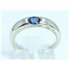 Image 1 : PLATINUM SAPPHIRE RING/6.1 GRAMS/SAPPHIRE 0.40CT
