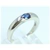Image 2 : PLATINUM SAPPHIRE RING/6.1 GRAMS/SAPPHIRE 0.40CT