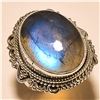 Image 1 : Labradorite RING Solid Sterling Silver