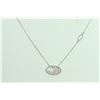 Image 3 : 14K WHITE GOLD PENDANT WITH CHAIN 2.48G/Diamond 0.16Ct
