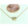 Image 2 : 14K YELLOW GOLD PENDANT WITH CHAIN 1.92G/Diamond 0.09Ct