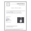 Image 3 : 18 K WHITE GOLD DIAMOND PENDANT:2.15GRAMS/DIAMOND:1.39CT