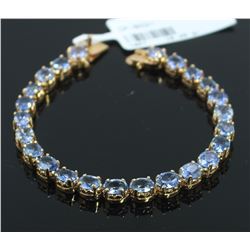 18K YELLOW GOLD SAPPHIRE BRACELET/10.2 GRAMS/SAPPHIRE 13.08CT