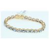 Image 3 : 18K YELLOW GOLD SAPPHIRE BRACELET/10.2 GRAMS/SAPPHIRE 13.08CT