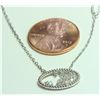 Image 2 : 14K WHITE GOLD PENDANT WITH CHAIN 2.48G/Diamond 0.16Ct