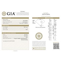 GIA/Oval/E/VVS2/0.82Ct