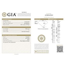 GIA/Oval/G/IF/0.5Ct