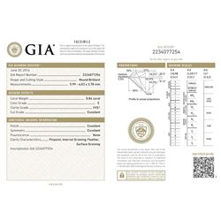 GIA/Round/E/VVS1/0.84Ct