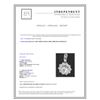 Image 4 : 14K WHITE GOLD  PENDANT: 5.6G / Diamond: 2.05Ct / Center CUBIC ZIRCONIA
