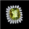 Image 3 : 15.86CT NATURAL COPPER BEARRING Pariba TOURMALINE 14K W/G RING Ring