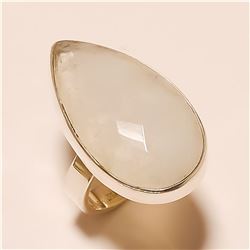 Moonstone RING Solid Sterling Silver