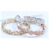 Image 1 : 14K 3 COLOR BAND/DIAMOND:1.20CT